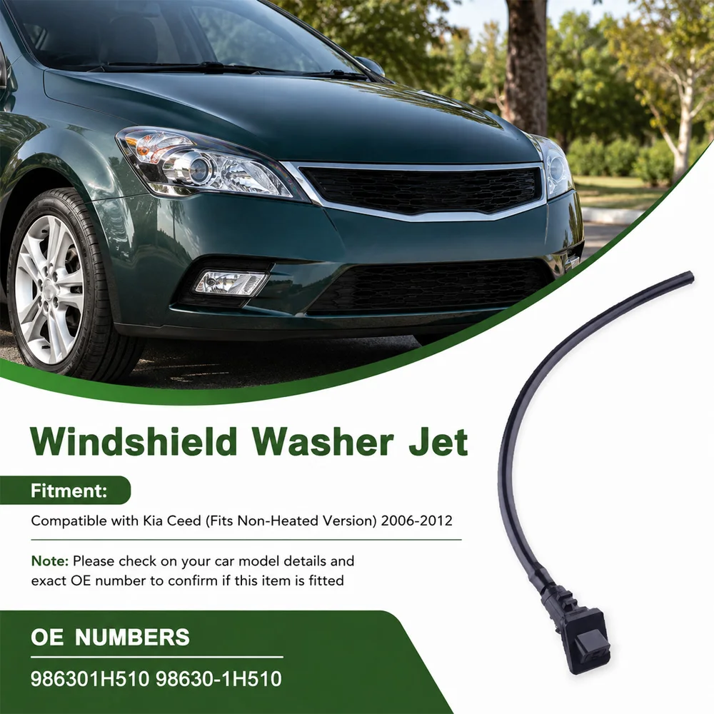 For Kia Ceed Non-Heated Version 2006-2012 986301H510 98630-1H510 Windshield washer nozzles ABS Plastic Car accessories