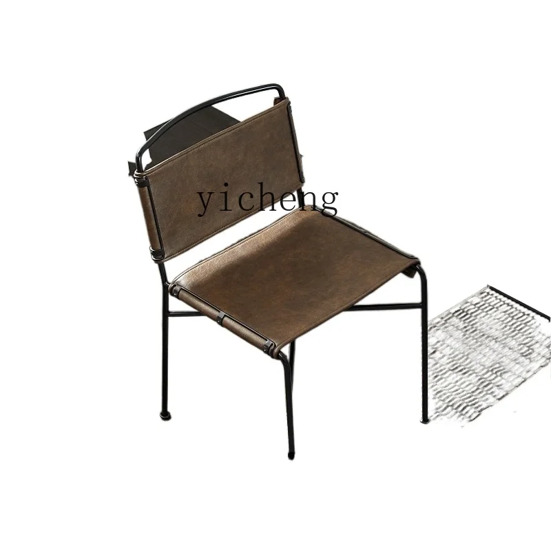 

ZC Dining Chair Nordic Iron Industrial Style Home Backrest Chair Restaurant Leisure Coffee Chair