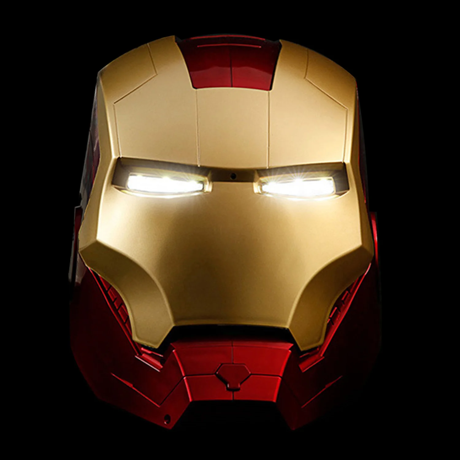 

PHS IRON SUPERHUMAN LED Light Up Cosplay Helmet 1:1 Wearable with Wide Open Faceplate for Adult Halloween Prop
