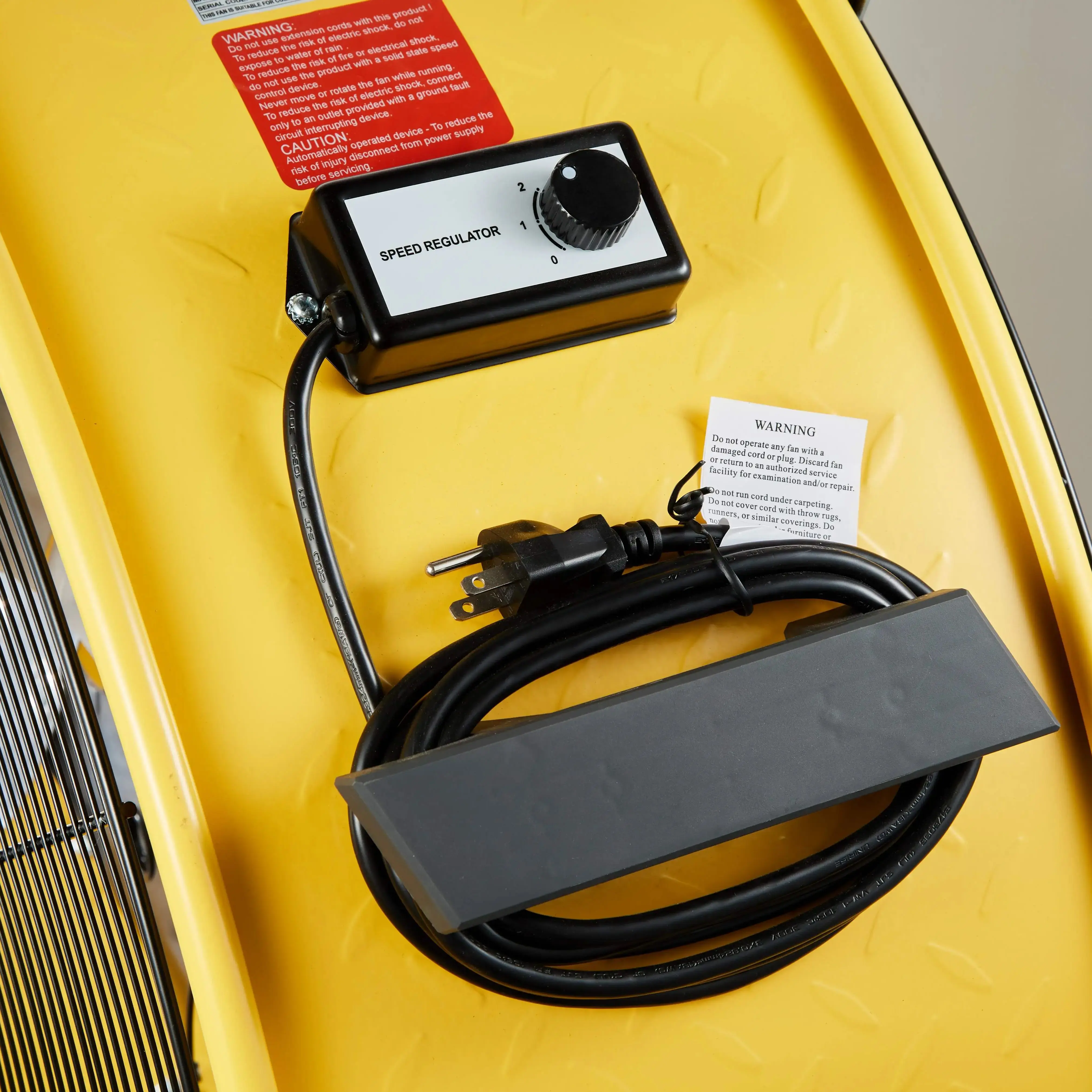 مروحة أسطوانة صناعية شديدة التحمل مقاس 36 بوصة من HiCFM، محول هواء أرضي عالي السرعة 20000 CFM مع سرعتين