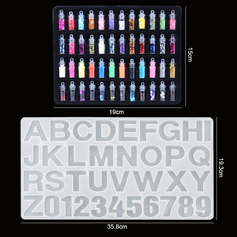 16 Stile Epoxid-Gussformen-Set, Silikon-UV-Gusswerkzeuge, Kits, Harzgussformen für die Schmuckherstellung, DIY-Ohrring-Ergebnisse