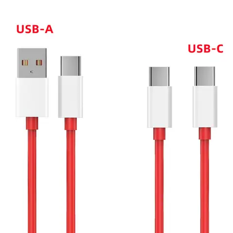 65W 80W SuperVOOC Fast Charge Cable For OnePlus 10 Pro 11 12 13 Nord 2T 3 4 5 CE 2 USB To USB-C Dual Type C PD Line 1m 1.5m 2m