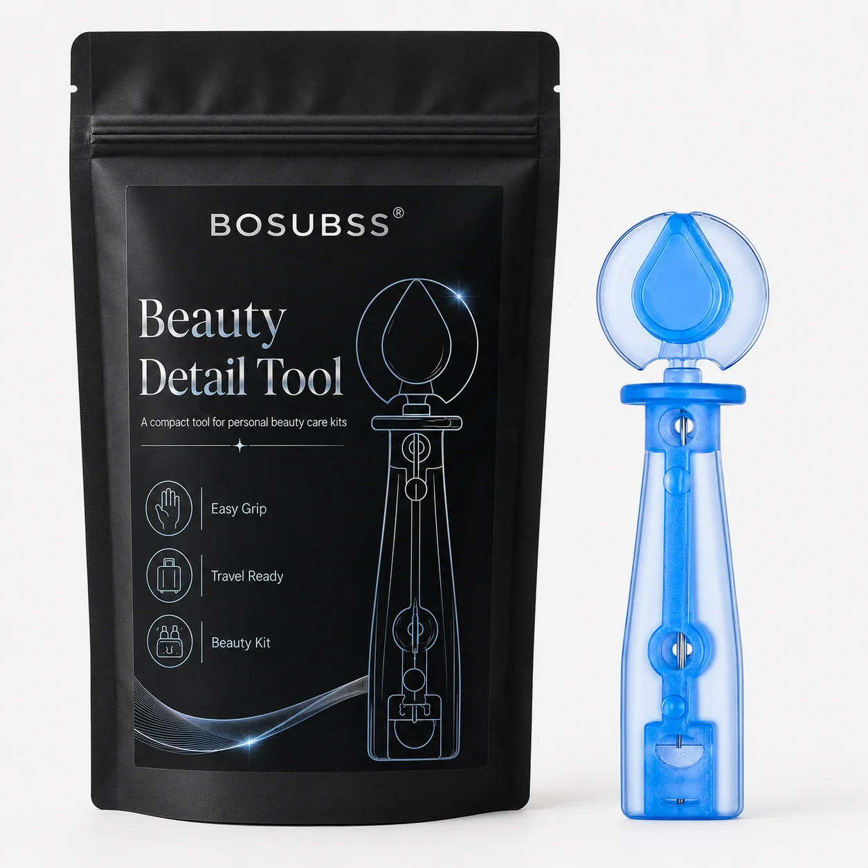 50 piezas de herramientas de belleza, kit de cuidado personal compacto y de precisión para viajes y uso diario.