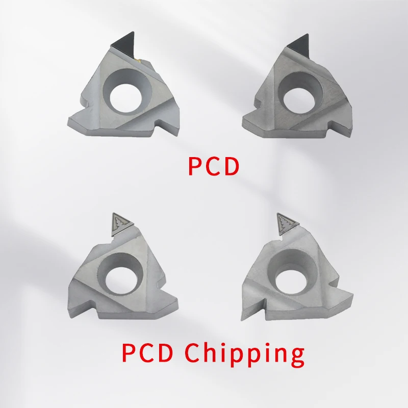 1pcs PCD Diamond Tool Threaded Carbide Insert Screw CNC Indexable Lathe Tool 11IR AG60 16ER AG55 16NR AG60 Thread Turning Tool