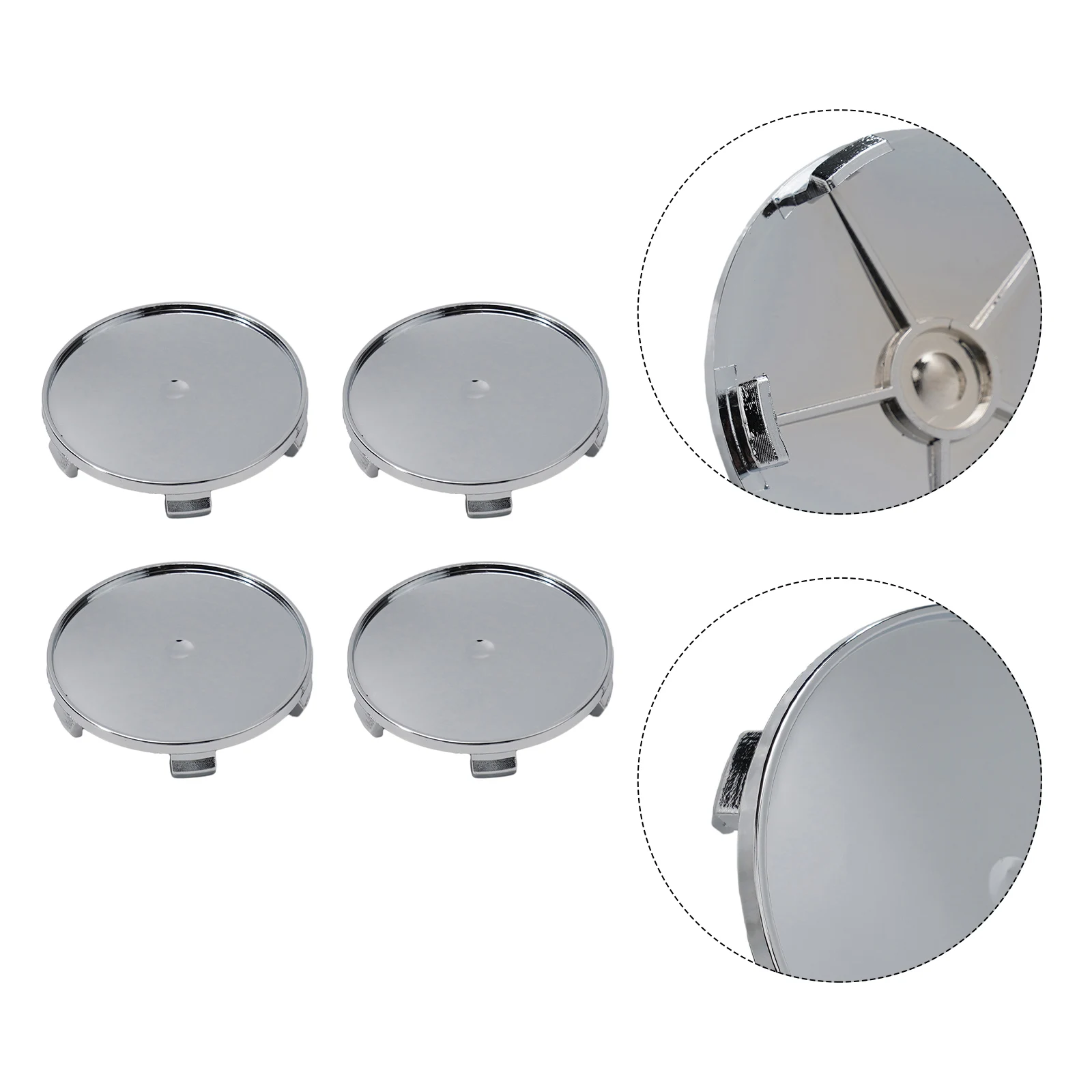 العلامة التجارية الجديدة سيارة السيارات سيارة عجلة غطاء مركزي قطع غيار السيارات 4 قطع 68mm القطر الخارجي ABS البلاستيك لملصقات 64.5 مللي متر #3