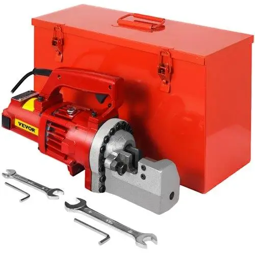 1250W Electric Hydraulic Rebar Cutter - Portable, Cuts 20mm (3/4) Rebar in 4 Seconds, 110V