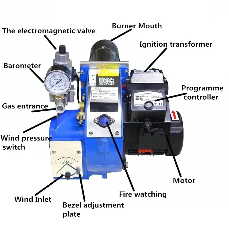 

Industrial Gas Burner, Industrial Boiler Fire Burning Machine 100000 Kcal, Ultra-low Nitrogen Natural Gas Burner, Liquefied Gas