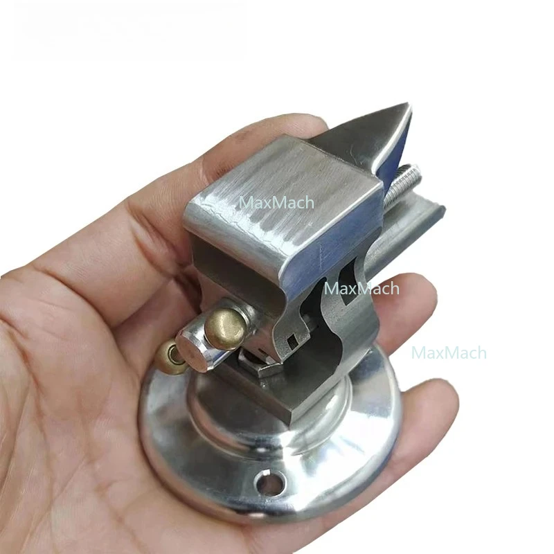 

Мини-настольные тиски из нержавеющей стали 304 с поворотным основанием и наковальницей, регулируемый настольный зажим 1 дюйм для ремонта часов, изготовления моделей своими руками