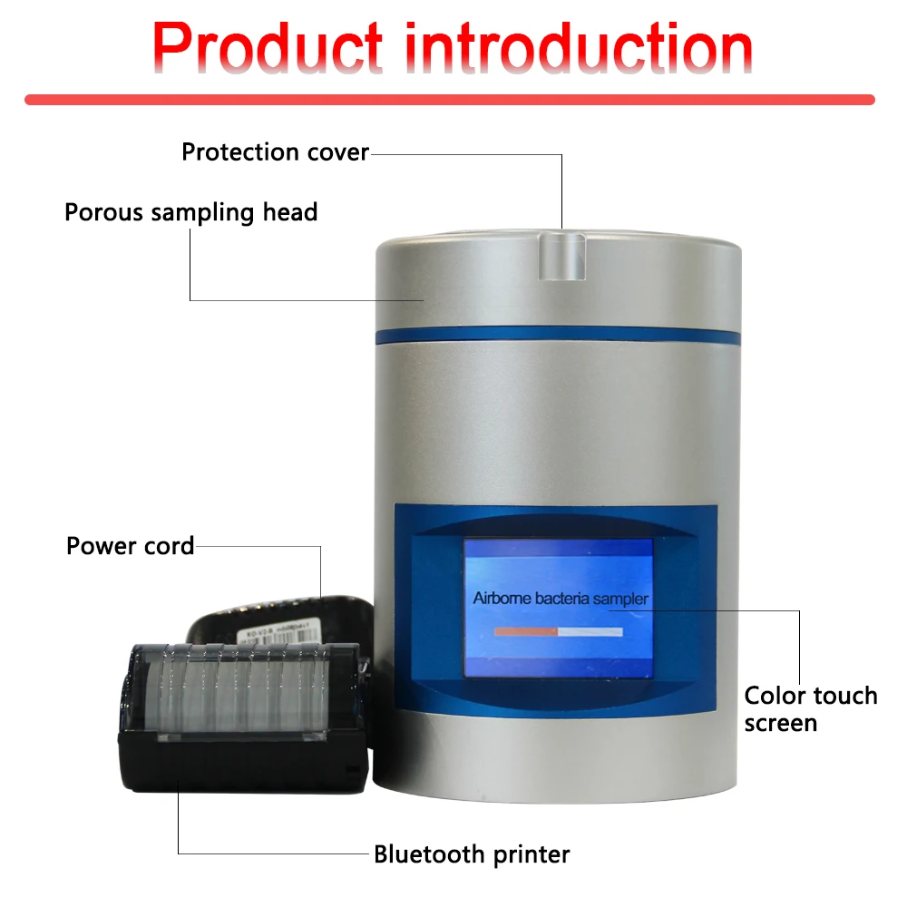 Sugold New type Microbiological Air Sampler with printing function FX-100S 100L Air sampler