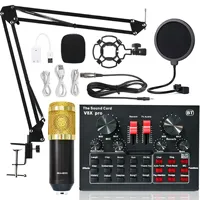 V8X PRO Audio Mixer BM800 Condenser Microphone Live Sound Card BT USB Gaming DSP Recording Professional Streaming Studio Mic