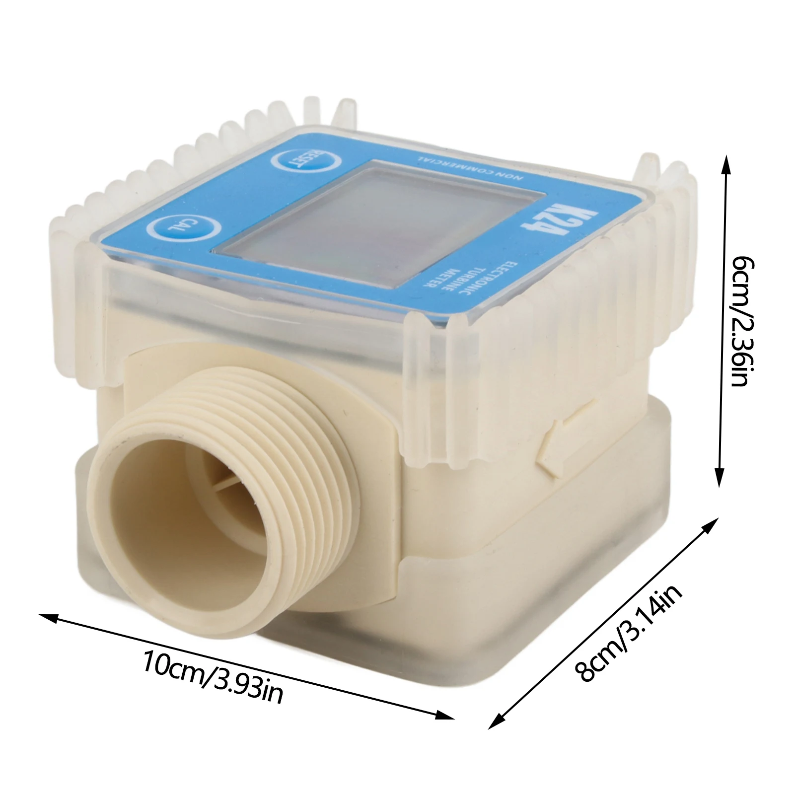 Измеритель жидкости K24 ЖК-дисплей, турбинный цифровой счетчик топлива, широко используемый для химикатов, счетчик турбины, турбинный счетчик
