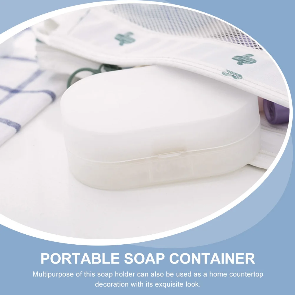 

Portable Dish Drain Container Household Shower Soap Holder Lightweight Soap Storage Box For Bathroom Kitchen Toilet