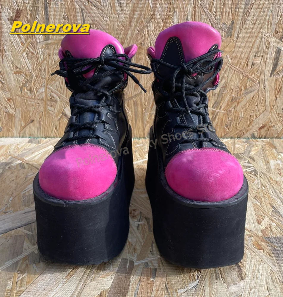 Botas de plataforma Y2K punk a - Street Fashion Hot reseña y precio