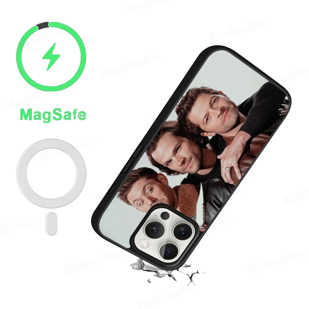 S-Supernatural Phone Case Magesafe Magnetic Wireless Charge Case For iPhone 16 11 12 13 14 15 Pro Max Plus Mini