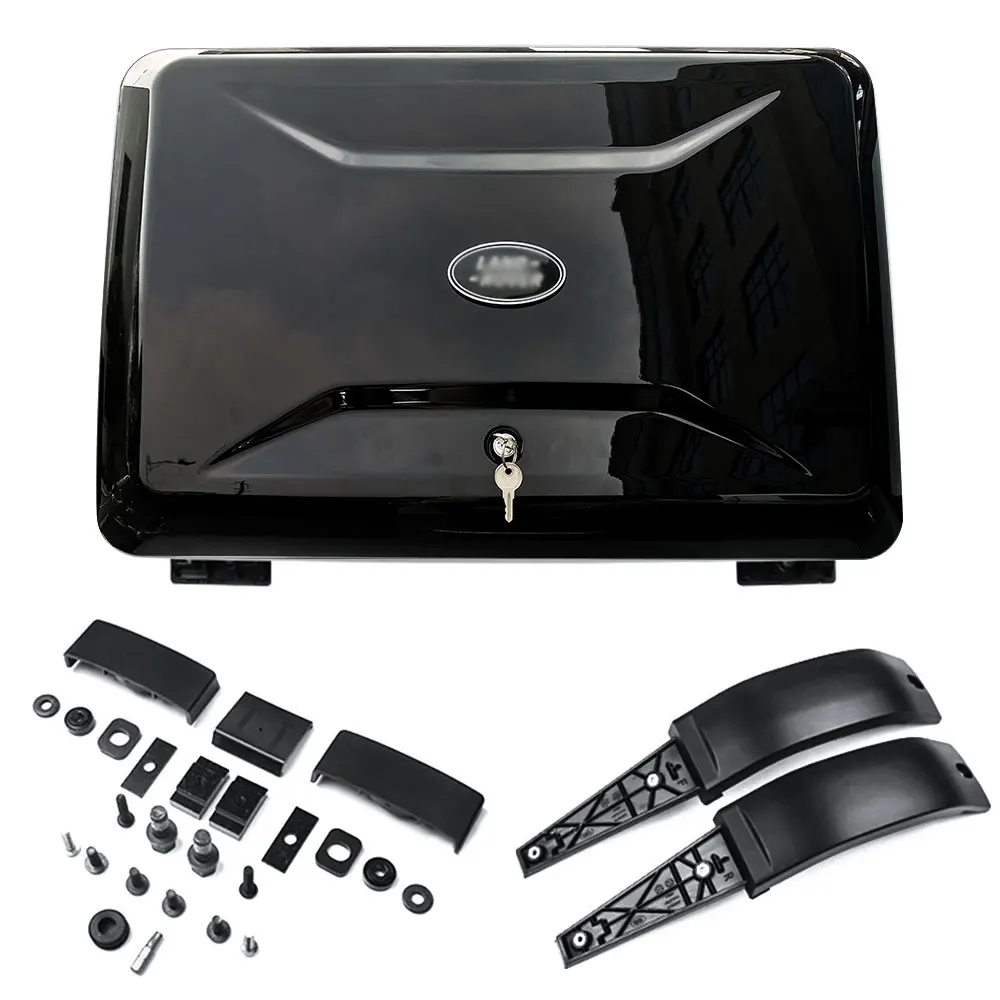 Porta-engrenagens montado na lateral, preto brilhante, Exterior, Land Rover Discovery 3, LR4, LR3, 03-09, LR4, 10-17