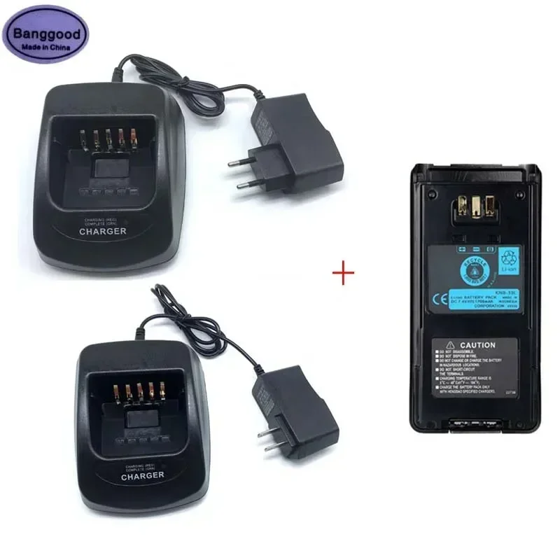 KNB-33L 7,4 V 1700mAh batería de iones de litio + cargador de base de KSC-32 para Radio Kenwood NB-33L TK-3185 3180 TK-2185 TK-2180 TK-5210 NX-210