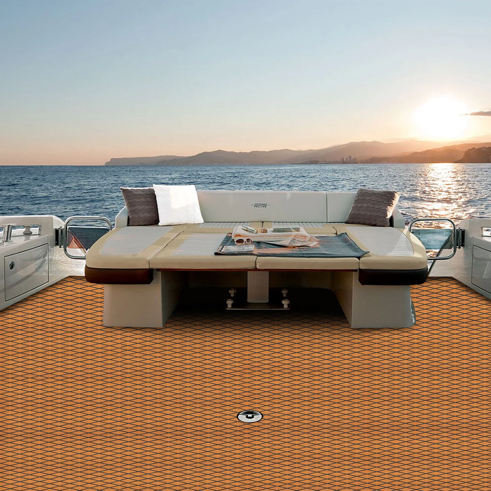 

Variety of Styles 240*90cm Self-Adhesive Carpet Rectangle Boat EVA Floor Mat for RV, Yachts, Swimming Pools Flooring