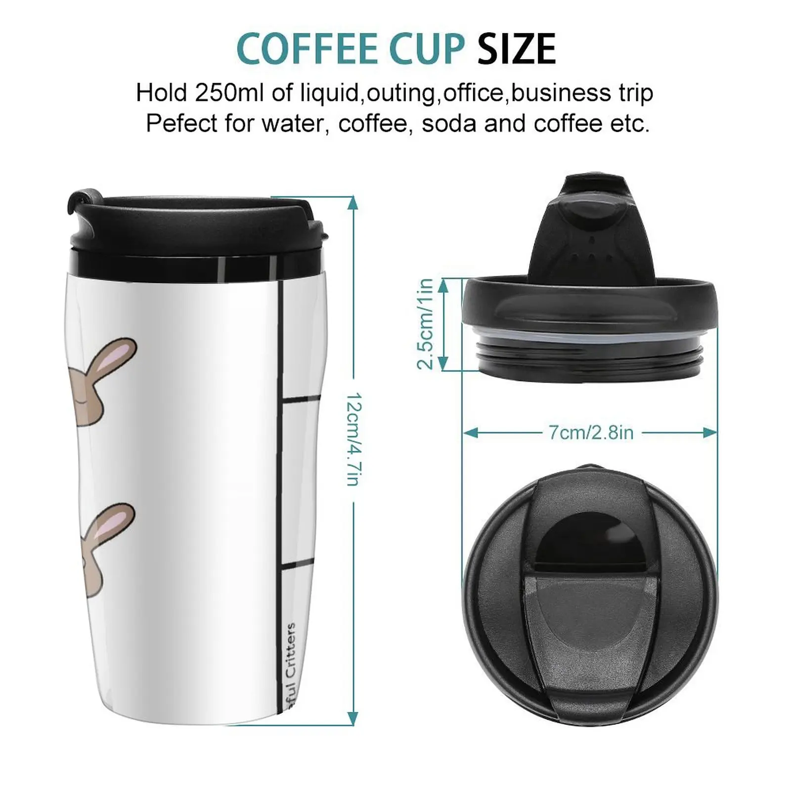 New Bunny Coffee Meter Travel Coffee Mug Espresso Cup Glasses For Coffee