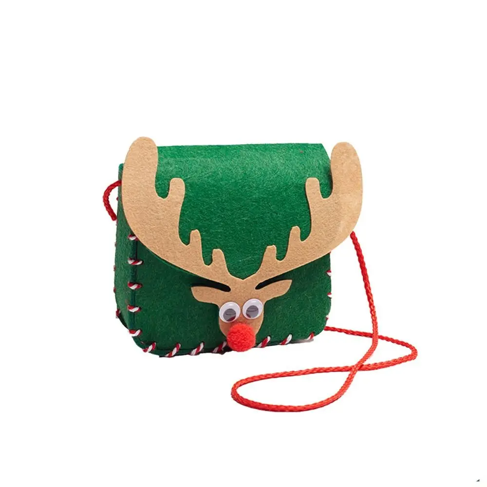 Cute Girls Decoration Crossbody Bag Backpack New Year Gift Christmas Bag Handbag Candy Bag Elk Bag DIY Materials Kits