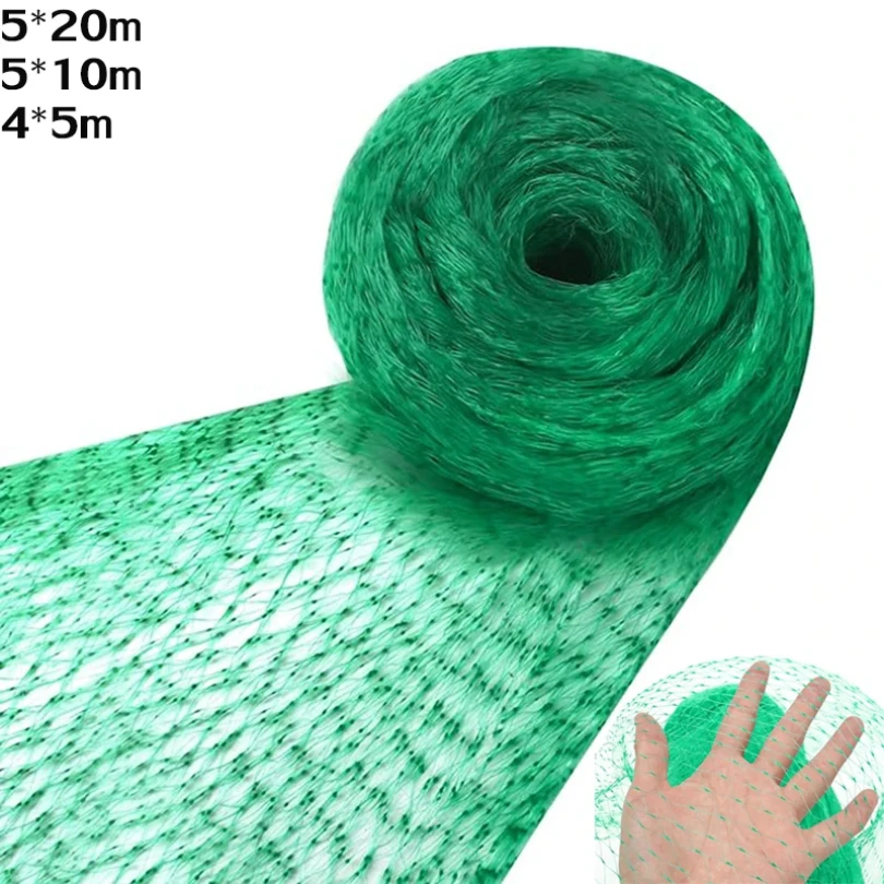 

4x5m/ 5x20m Reusable Black Fruit Tree Netting, garden netting for protecting fruit trees, plants and vegetables from birds and a