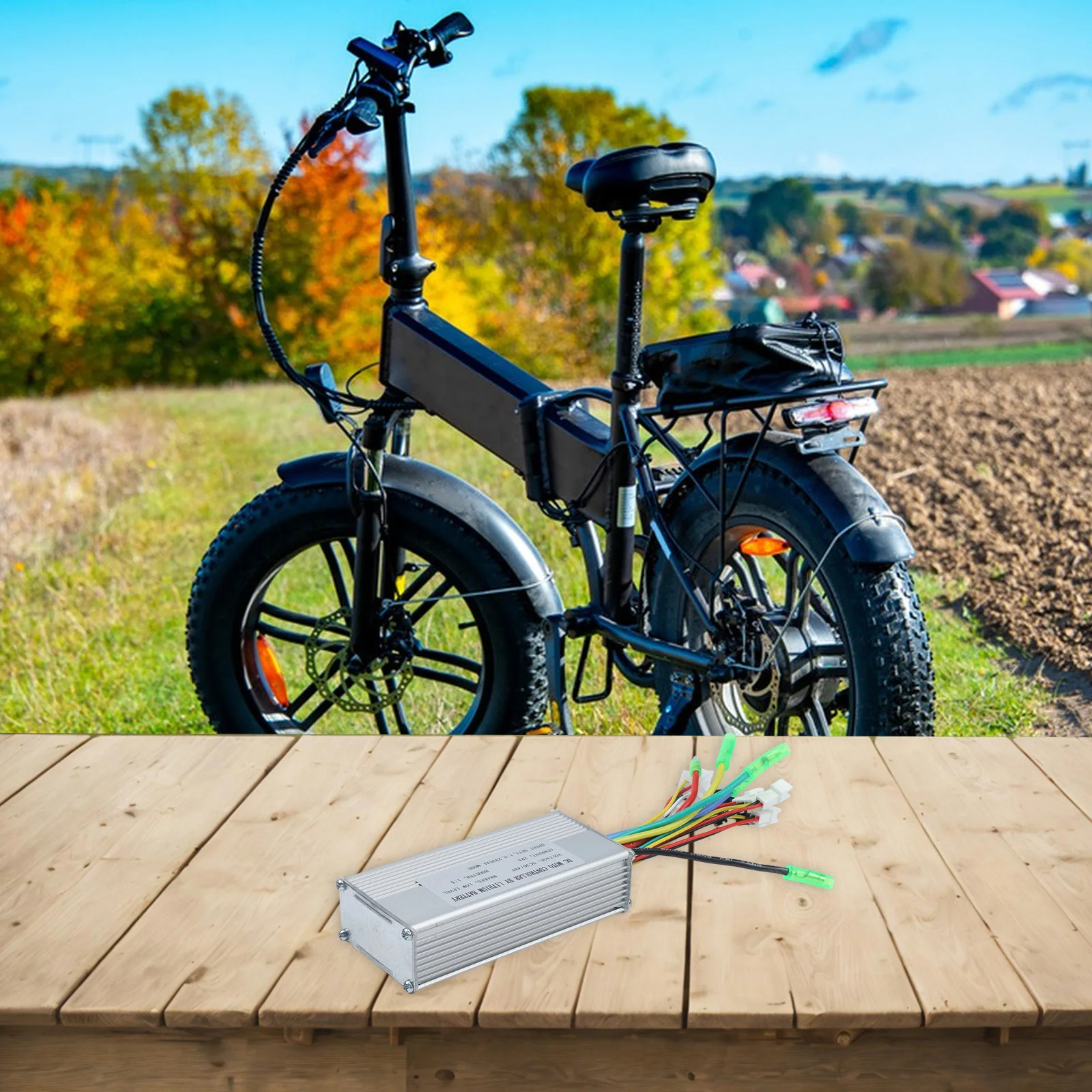 

500W Hub Motor E-bike Controller E-bike Repair Low Current Consumption Controller Brushless Hub Motor 22A Maximum Current