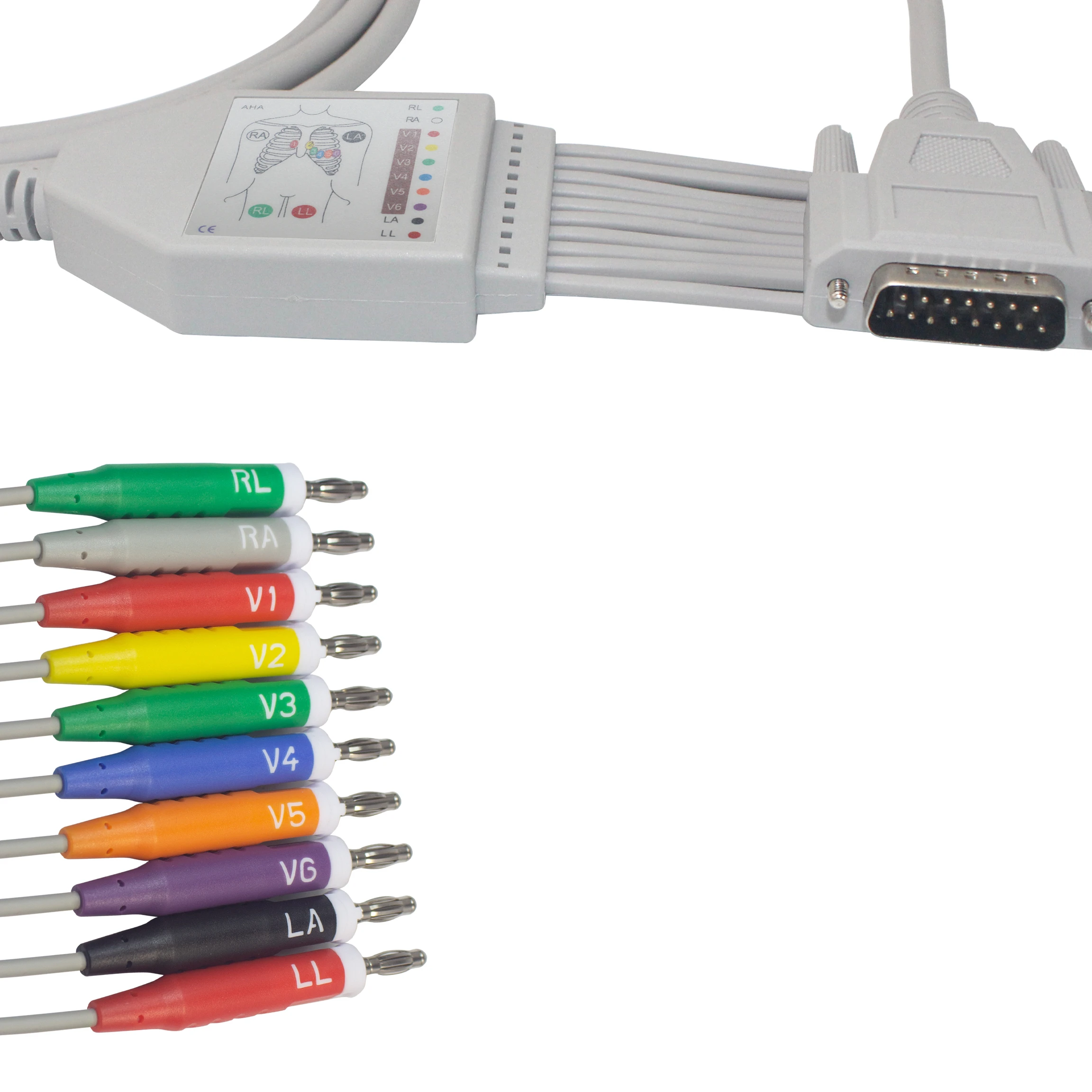 Mindray Edan 10 lead banana AHA EKG cable for ekg machine