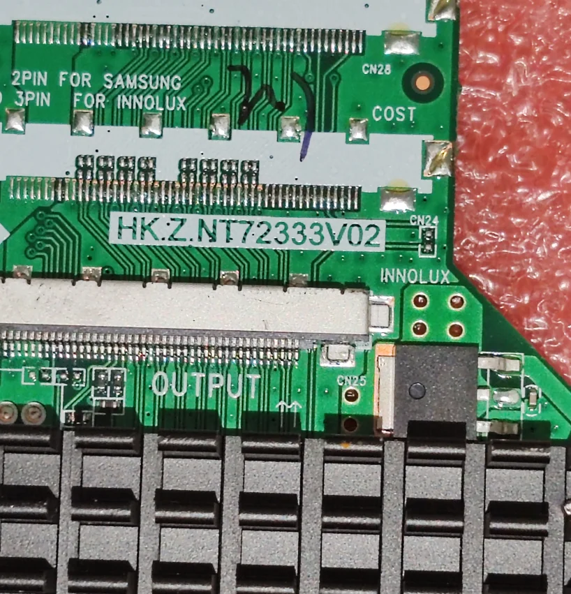 HK.Z.NT72333V02 جرد الصور المادية للوحة تحويل LED الأصلية