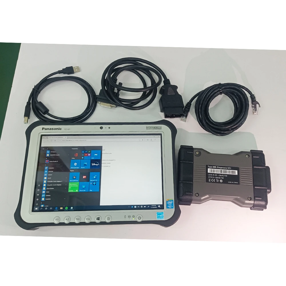 FZ-G1 Tablet Car Truck van Diagnostic tool SD Connect C6 DOIP wifi Xentry Das Wis Epc MB STAR C6 Multiplexer for Benz c6 c5 c4