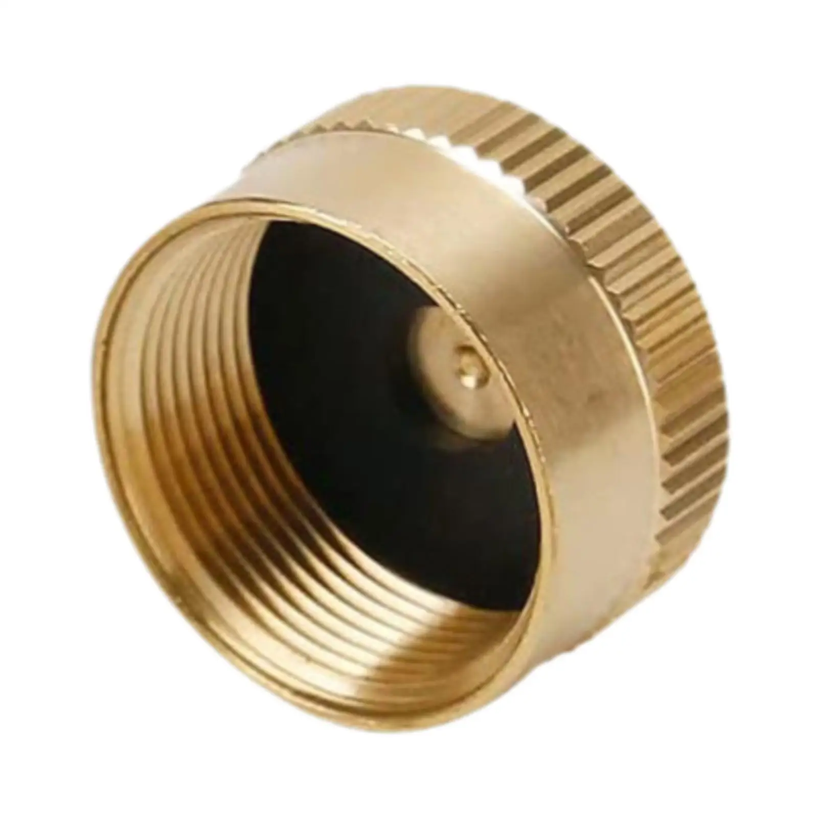

Propane Tank Cap with Rubber Gasket Gas Refill Tank Brass Refill Propane Bottle Cap for RV Home Camping Barbecue Cooking