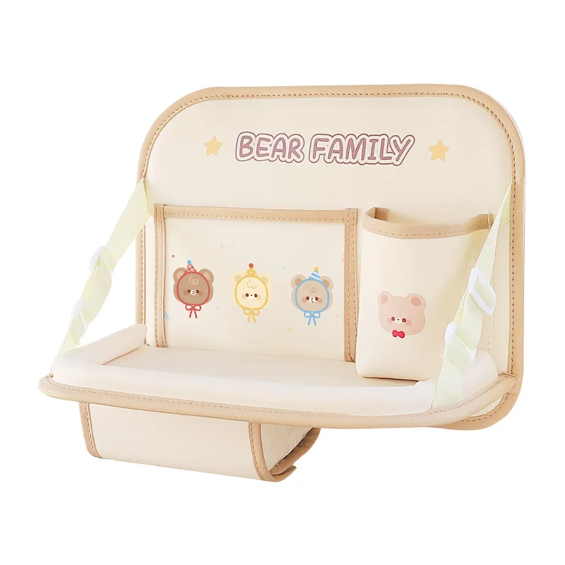 Cartoon Car Seat Back Organizer Foldable Table Tray Holder Travel For Children Auto Backseat Hanging Feeder Bottle Storage Bag - Image 6