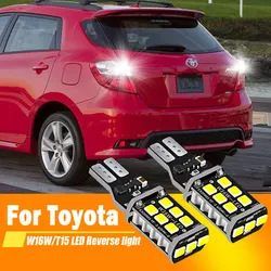 2x For Toyota Matrix 2003 2004 2005 2006 2007 2008 2009 2010 2012-2014 LED Reverse Light Blub Lamp W16W T15 921 Canbus White