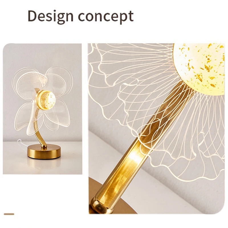 Lámpara de mesa de girasol acrílica creativa, luz Led decorativa de ambiente para dormitorio, USB, gran oferta