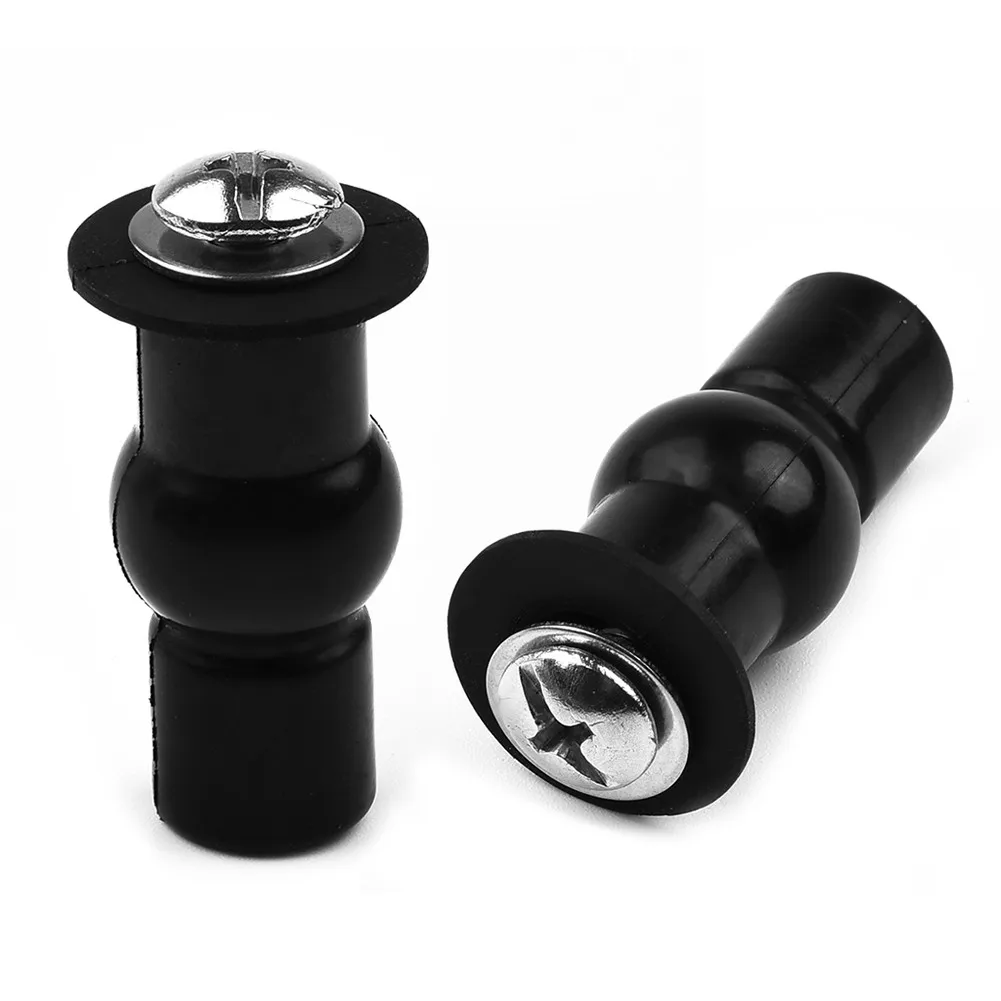 Accessories Toilet expansion bolt Accessory Back to Wall Black+Silver Hinge Hole Fixings Toilet Seat Well Nut Screw