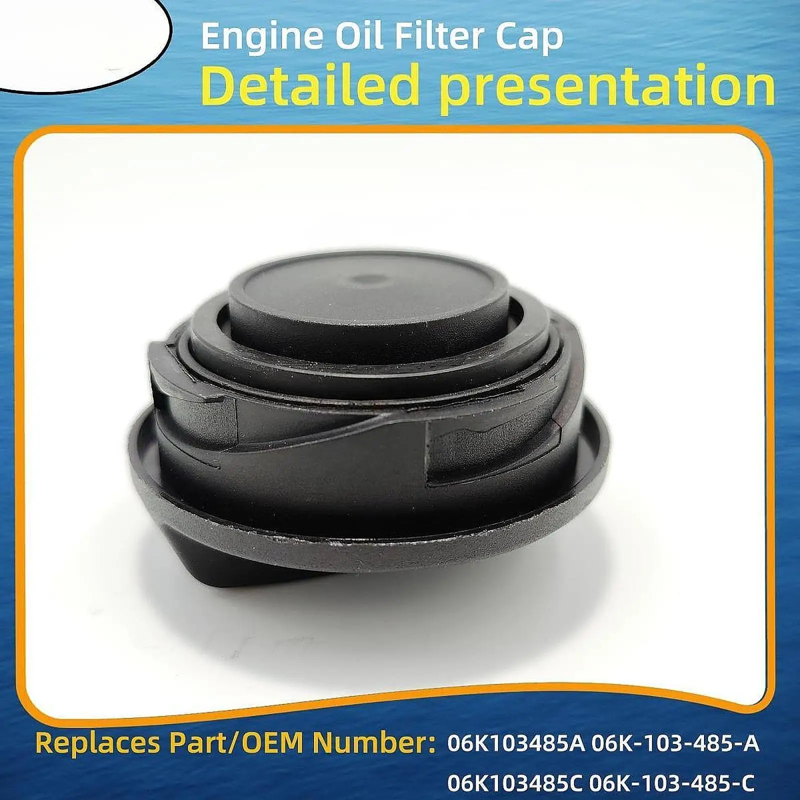 

Engine Oil Filler Cap 06K103485A Direct Replaces for Volkswagen Tiguan