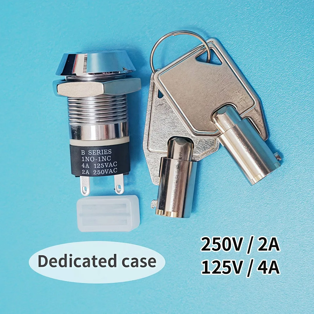 19mm S1902 Key Switch 1902 Power Lock Electronic Elevator Base Station Lock Single Pull Double Pull