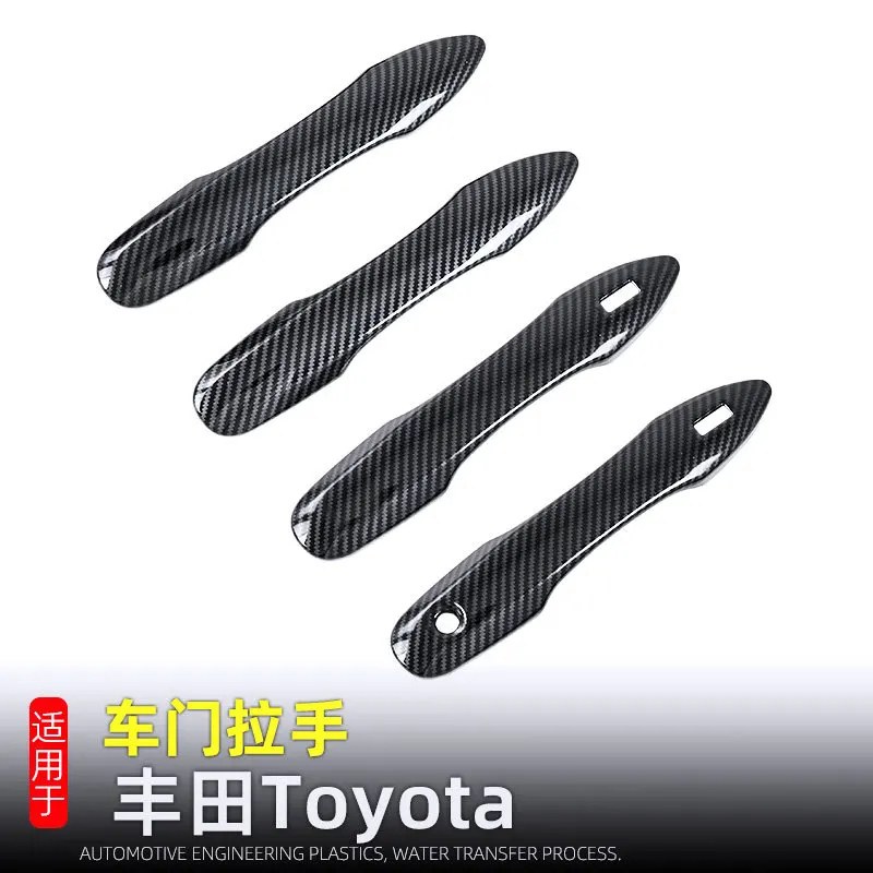 For Toyota Camry Corolla Avalon Prius VENZA Frontlander 2018-2024 Exterior Trim Door Handle Cover Protector Chrome Decor Caps