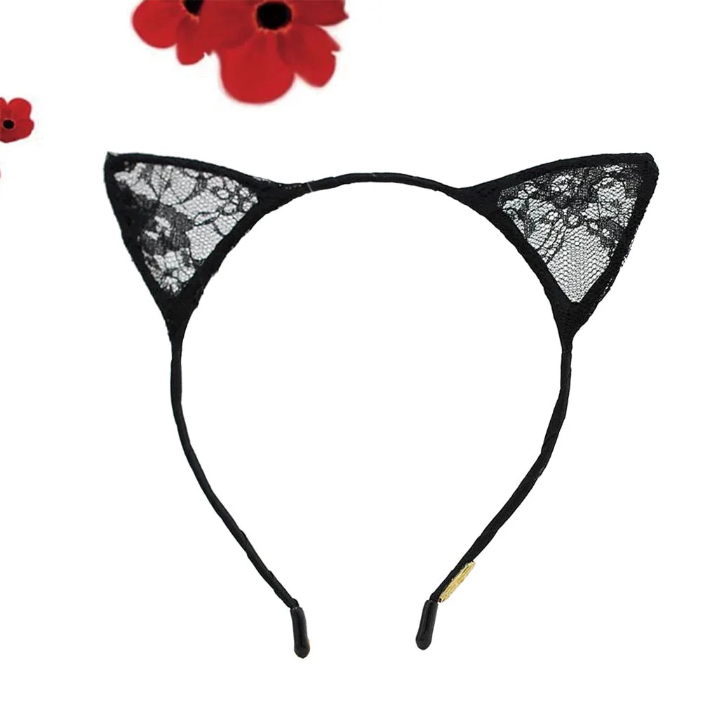 

cat ear hairband ear hair hoop lace hair hoop girls hair