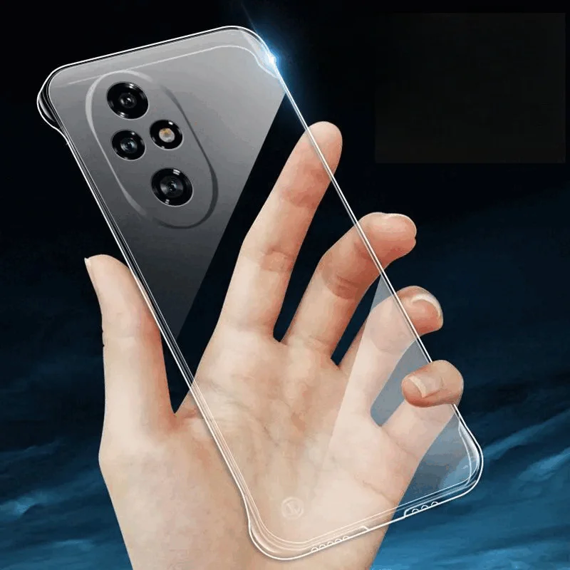 For Honor 200 Pro Borderless Transparent Phone Case for HONOR Honor200 200Pro Hard Cover Shell Clear Protective Back Coque