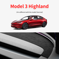 For tesla model 3 Y highland anti uv dashboard cover Center Console Mat Protector Sunshade dashboard cover pad Thickened version