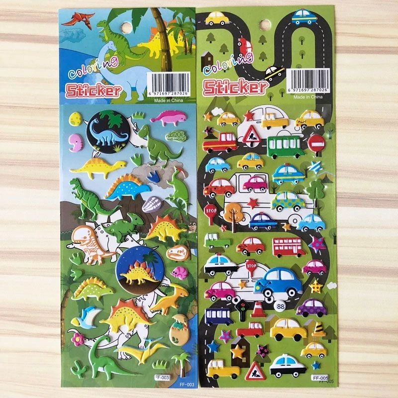 Q0kb 4pcs art prescolare graffiti apprendimento adesivo per appiccicoso per bambini