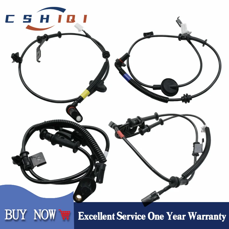 4PCS Front Rear Left Right ABS Wheel Speed Sensor For Hyundai Accent 12-17 1.6L 95670-1R000 95681-1R100 95680-1R100 95671-1R000