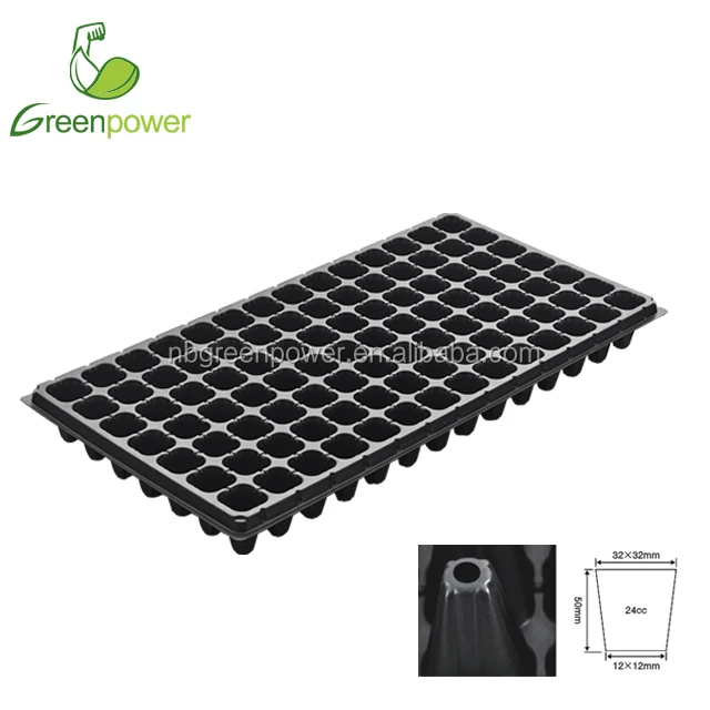 98穴プラスチック製種子育苗トレイ、便利な種まき用途に