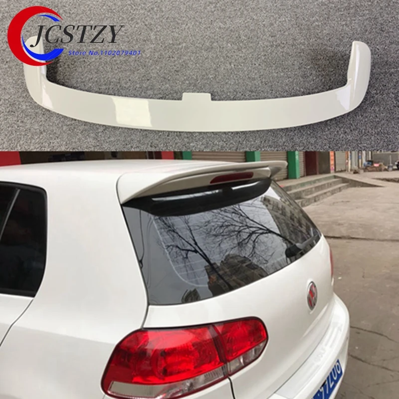 For Volkswagen VW Golf 6 VI MK6 GTI R20 Rear Roof Spoiler Trunk Wing Diffuser 2011-2013 Carbon Fiber/ABS