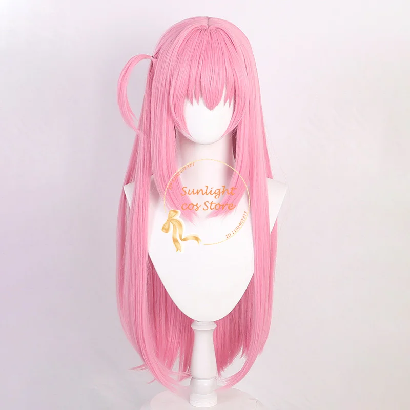 High Quality 80cm Gotou Hitori Cosplay Wig Anime Cosplay Pink Scalp Hair Heat Resistant Synthetic Wigs In Stock + Wig Cap