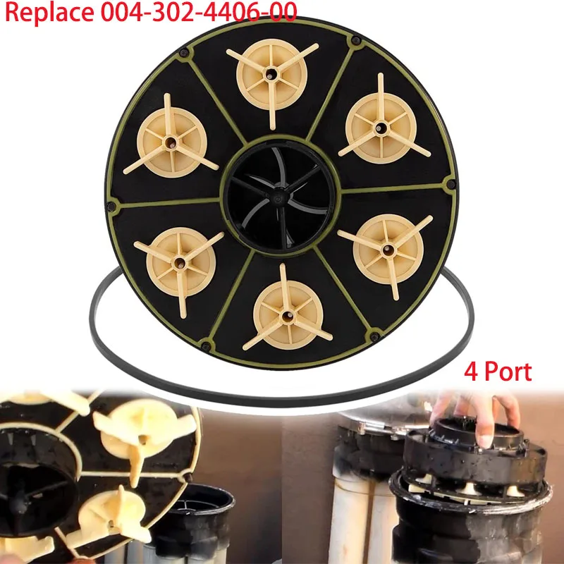 

004-302-4406-00 , 4 Port Gear Module Fit for Paramount in-Floor Cleaning System Water Valve (2Pcs/Set）