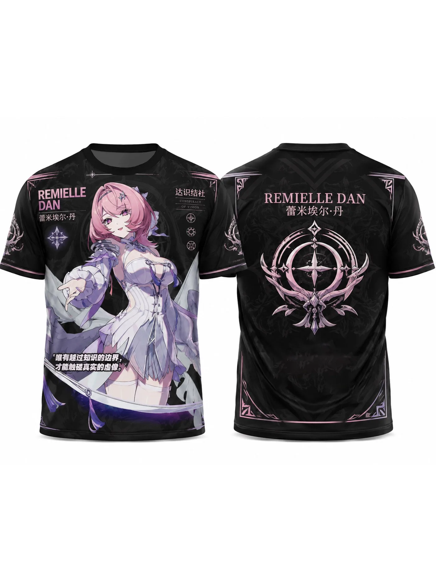 Zenless Zone Zero Charakter Dialyn, Ye Shunguang, Ellen Joe, Remielle Dan, vollflächig bedrucktes, atmungsaktives, weiches Mesh-Jersey-T-Shirt für Herren
