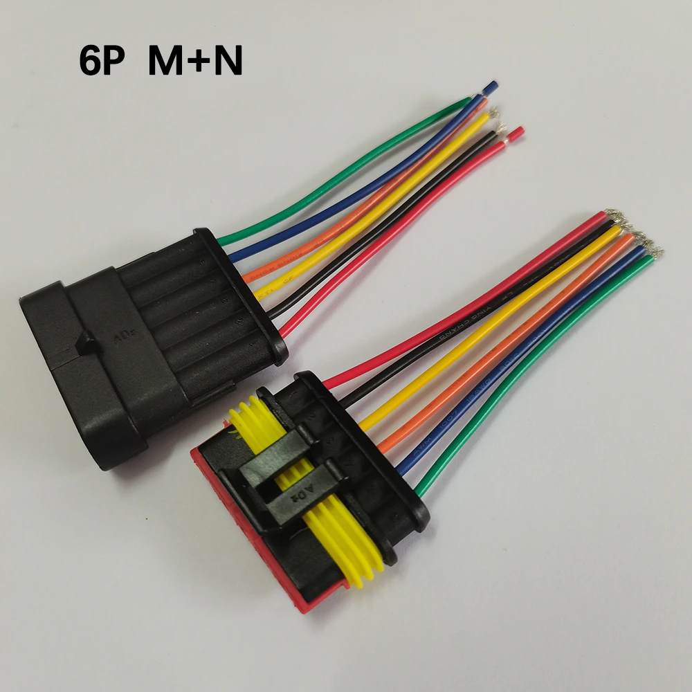 1 Set Wasserdichter Elektrischer Auto-Steckverbinder 1P 2P 3P 4P 5P Stecker und Buchse mit Kabel für Auto, Schiff, E-Bike, Motorrad-Steckdose – Detail 8