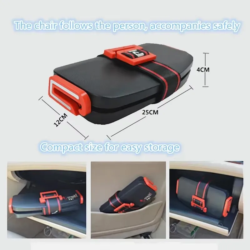 Ifold-asiento de coche portátil para bebé, cojín de seguridad, bolsillo de viaje, asientos de seguridad de coche plegables para niños, arnés The Grab and Go Booster