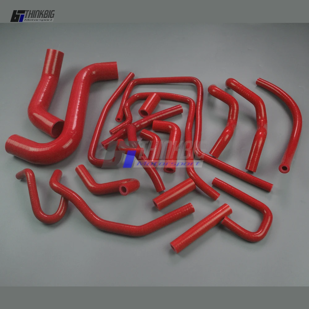 Silicone Radiator Hose Kit For 1998-2003 Subaru Legacy B4/BE5/BH5 2.0GT EJ20 (18pcs)