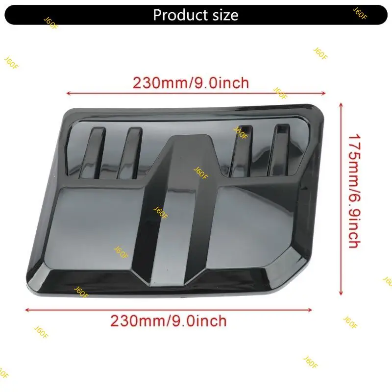 

J60F ABS Engine Hood Vent Cover for Improved airflows & Car Aesthetic Enhancement Lightweight Engine Hood Vent Cover for Car